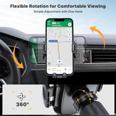 Car Phone Holder Mount with Double Steel Hook